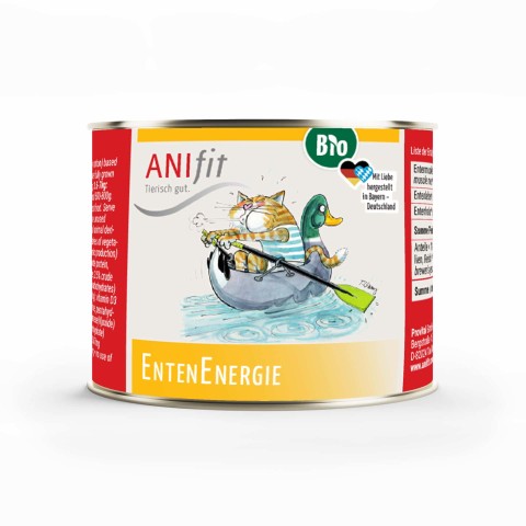 Katze Nassfutter BIO EntenEnergie 200g 6 Stück -1- Anifit